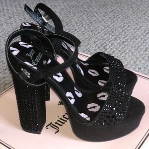 Juicy Couture Thick Black Heals 💎NEW WITH BOX💎